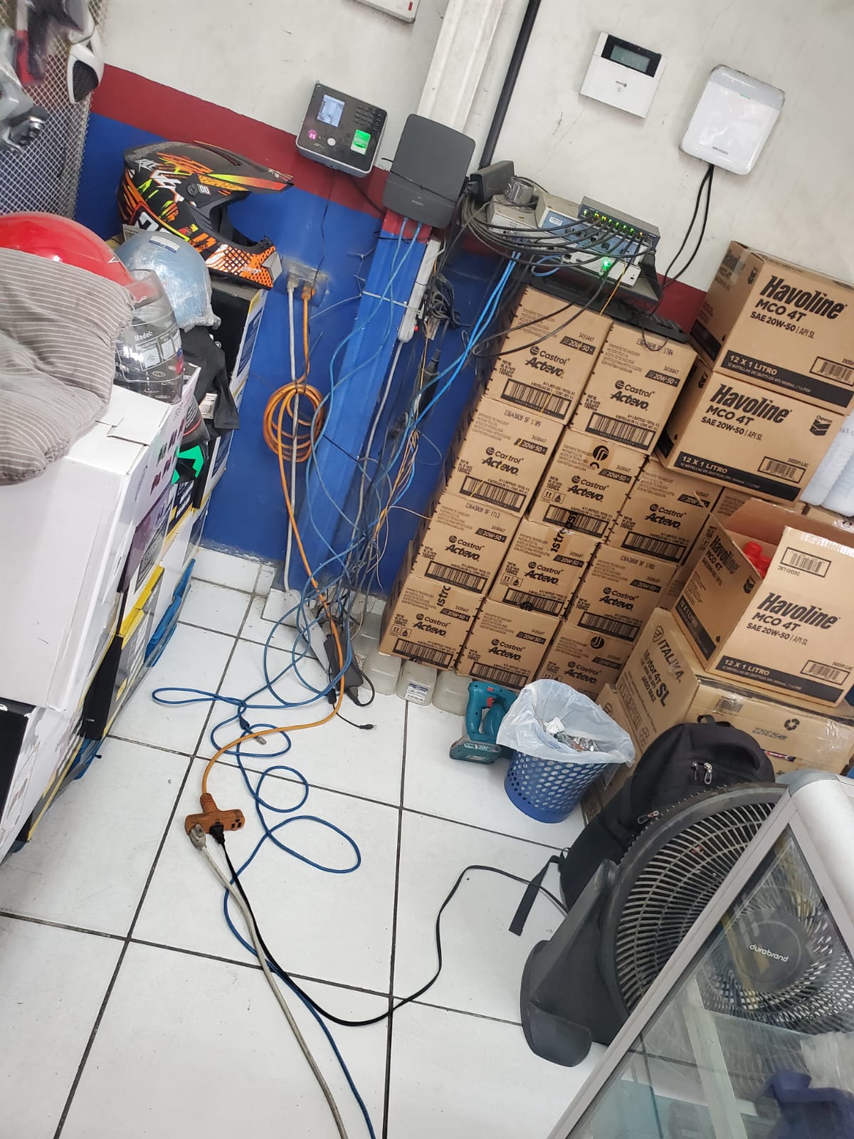 Caos de cables de red